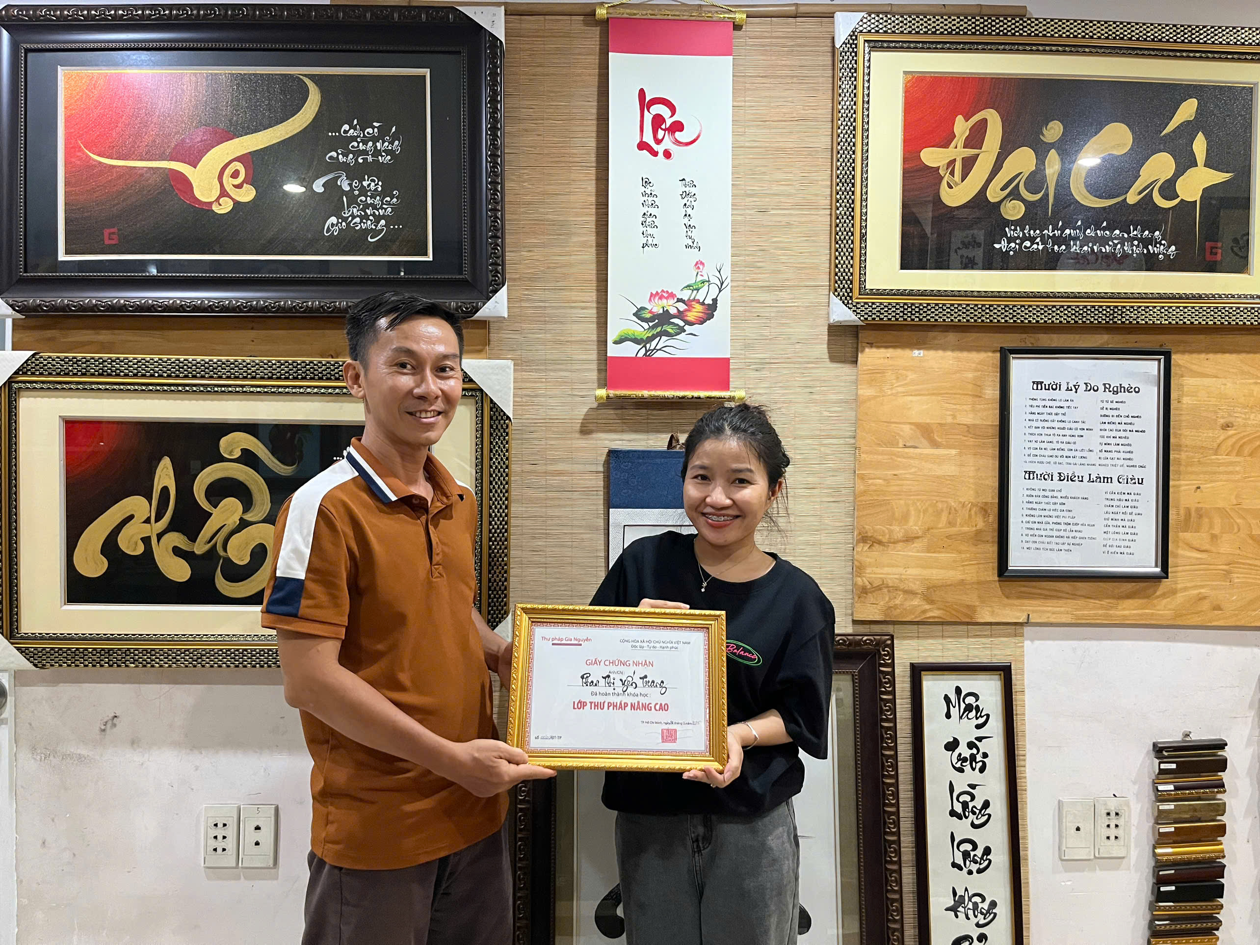 CHÚC MỪNG CÁC HỌC VIÊN TỐT NGHIỆP LỚP THƯ PHÁP NÂNG CAO