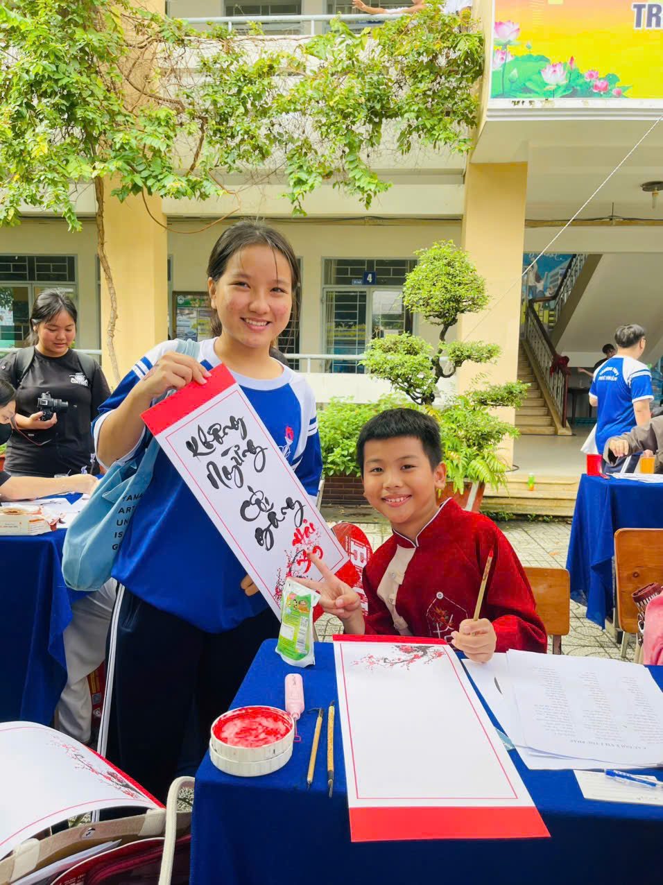 LỚP THƯ PHÁP THIẾU NHI – TRẢI NGHIỆM LÀM THẦY ĐỒ NHÍ | Thư Pháp Gia Nguyễn